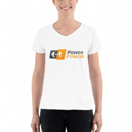 Power Fitness - Women's V-Neck T-Shirt | Anvil 88VL